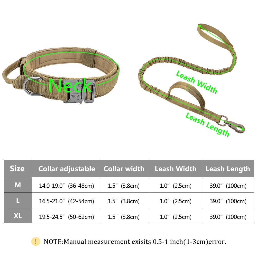 Tactical Dog Collar Harness Leash